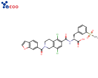 N-[[2-(6-Benzofuranylcarbonyl)-5,7-dichloro-1,2,3,4-tetrahydro-6-isoquinolinyl]carbonyl]-3-(methylsulfonyl)-L-phenylalanine
