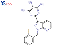 2-[1-[(2-氟苯基基)甲基]-1H-吡唑并[3;2-[1-(2-氟苄基)-1H-吡唑并[3,4-B]吡啶-3-基]嘧啶-4,5,6-三胺
