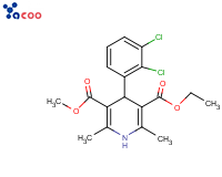 4-(2,3-二氯苯基)-1,4-二氢-2,6-二甲基-3,5-吡啶二羧酸乙基甲基酯
