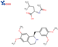 R-Tetrahydropapaverine N-acetyl-L-leucinate
