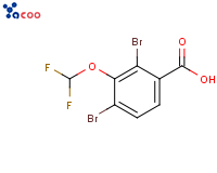 2,4-二溴-3-(二氟甲氧基)苯甲酸
