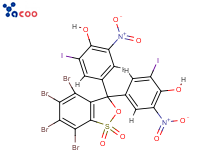 5’,5’’-Dinitro-3’,3’’-diiodo-3,4,5,6-trtrabromophenol-sulfonephthalein
