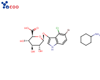 5-Bromo-4-chloro-3-indolyl β-D-glucuronide cyclohexylammonium salt
