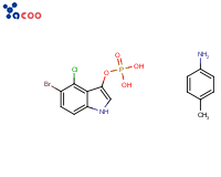 5-Bromo-4-chloro-3-indolyl phosphate p-toluidine salt
