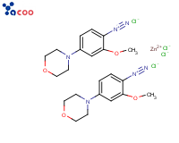 2-Methoxy-4-morpholinobenzenediazonium chloride zinc chloride double salt(2:1)
