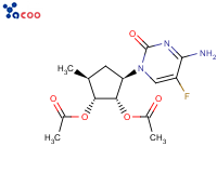 2',3'-二-O-乙酰基-5'-脱氧-5-氟-D-胞啶
