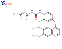 N-[2-氯-4-(6,7-二甲氧基喹啉-4-基氧)苯基]-N′-(5-甲基异唑-3-基)脲
