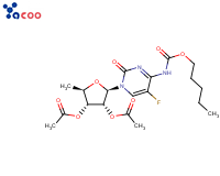 5`-deoxy-5-fluore-N-[(pentoyloxy)carbonyl]cytidine 2`,3`-diacetate
