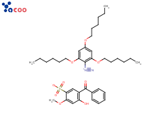 2,4,6-三己氧基重氮苯-5-苯甲酰基-4-羟基-2-甲氧基苯磺酸盐
