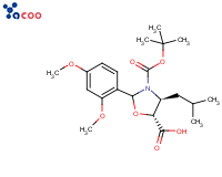 （4S，5R）-（N-叔丁氧羰基）-2-（2,4-二甲氧基苯基）-4-异丁基-5-恶唑啉甲酸
