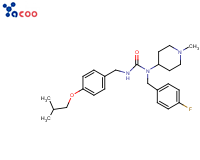 1-(4-氟苄基)-3-(4-异丁氧基苄基)-1-(1-甲基哌啶-4-基)脲
