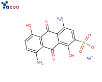 4,8-二氨基-9,10-二氢-1,5-二羟-9,10-二氧代-2-蒽磺酸一钠盐
