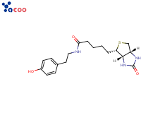 1H-Thieno[3,4-d]iMidazole-4-pentanaMide, hexahydro-N-[2-(4-hydroxyphenyl)ethyl]-2-oxo-, (3aS,4S,6aR)-
