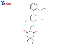 8-[2-[4-(2-甲氧基苯基)-1-哌嗪基]乙基]-8-氮杂螺[4.5]癸烷-7,9-二酮盐酸盐;
