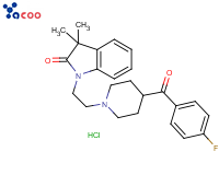 1-[2-[4-(4-氟苯甲酰基)-1-哌啶基]乙基]-1,3-二氢-3,3-二甲基-2H-吲哚-2-酮盐酸盐
