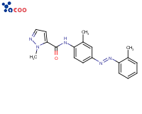 1-甲基-N-[2-METHYL-4-[2-(2-甲苯基)二氮烯基]苯基-1H-吡唑-5-甲酰胺
