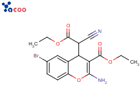 乙基-2-氨基-6-溴-4-(1-氰基-2-乙氧基-2-甲酰)-4H-苯并呋喃-3-羧酸
