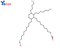 2-庚基-3,4-双(9-异氰酸根合壬基)-1-戊基环己烷
