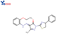 3-甲基-1-(4-苯基-2-噻唑基)-1H-吡唑-4,5-二酮 4-[2-(2-乙氧基苯基)腙]
