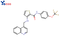 3-[(4-喹啉甲基)氨基]-N-[4-(三氟甲氧基)苯基]-2-噻吩甲酰胺
