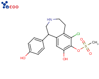 6-氯-2,3,4,5-四氢-1-(4-羟苯基)-1H-3-苯并氮杂卓-7,8-二醇甲磺酸盐
