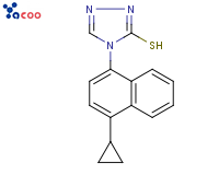 4-(4-环丙基萘-1-基)-1H-1,2,4-三唑-5(4H)-硫酮
