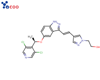 -[(1E)-2-[5-[(1R)-1-(3,5-二氯-4-吡啶基)乙氧基]-1H-吲唑-3-基]乙烯基]-1H-吡唑-1-乙醇
