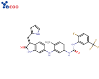 N-[3-[[2,3-二氢-2-氧代-3-(1H-吡咯-2-基亚甲基)-1H-吲哚-6-基]氨基]-4-甲基苯基]-N'-[2-氟-5-(三氟甲基)苯基]-脲;脲,N-[3-[[2,3-二氢-2-氧代-3-(1H-吡咯-2-基亚甲基)-1H-吲哚-6-基]氨基]-4-甲基苯基]-N'-[2-氟-5-(三氟甲基)苯基]-
