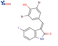 3-(3,5-二溴-4-羟基苯亚甲基)-5-碘-1,3-二氢吲哚-2-酮
