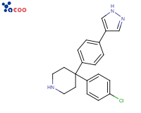 4-(4-氯苯基)-4-[4-(1H-吡唑-4-基)苯基]哌啶
