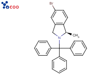 (1R)-5-溴-1-甲基-2-三苯甲基-2,3-二氢-1H-异吲哚
