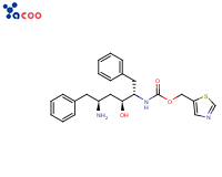 (2S,3S,5S)-5-Amino-2-(N-((5-thiazolyl)-methoxycarbonyl)amino)-1,6-diphenyl-3-hydroxyhexane
