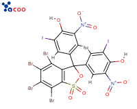 5’,5’’-二硝基-3’,3’’-二碘-3，4，5，6-四溴苯酚磺酞(DIDNTB)
