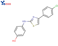 4-[[4-(4-氯苯基)-2-噻唑基]氨基]苯酚
